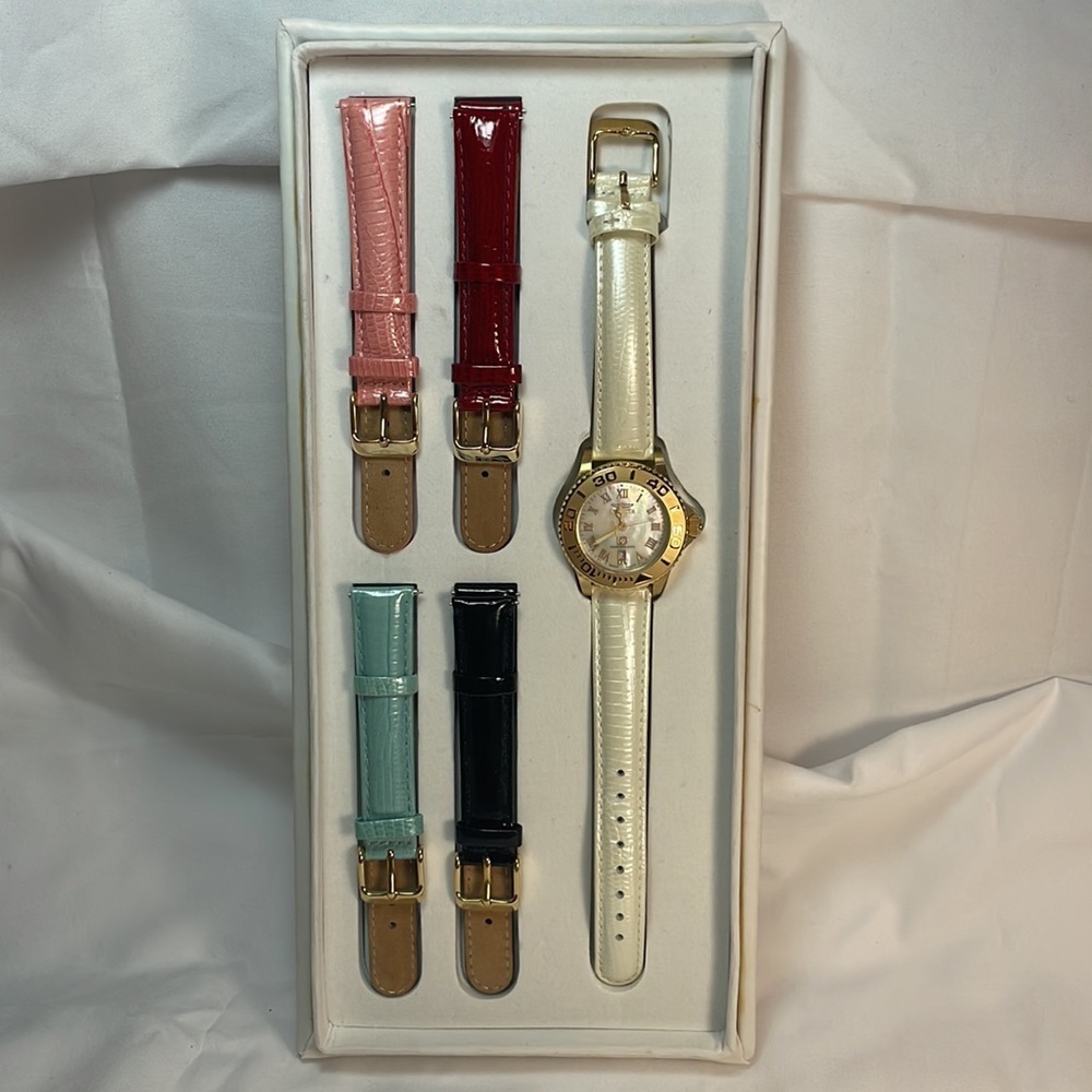Invicta Lupah Women's Watch with Mother of Pearl Dial & Interchangeable Straps - Picture 2 of 9